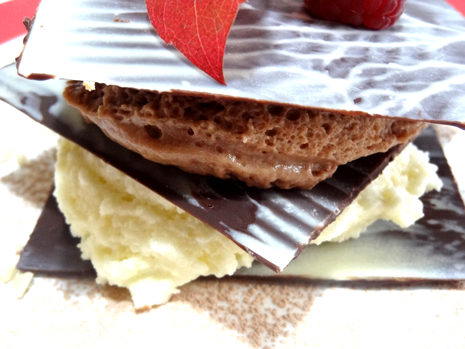 Foto de la receta de milhojas de chocolate