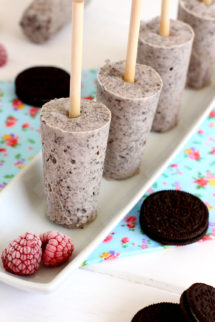 Fotos de la receta de polos de helado de oreo