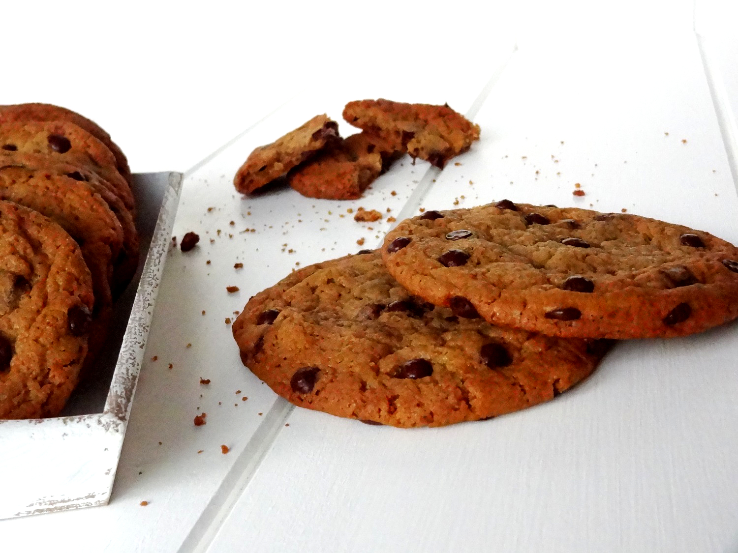 Foto de la receta de galletas con peptitas de chocolate