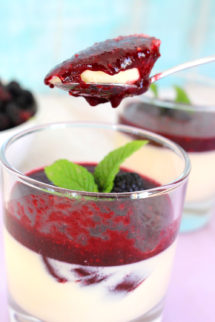 Foto de la receta de crème brûlée con moras