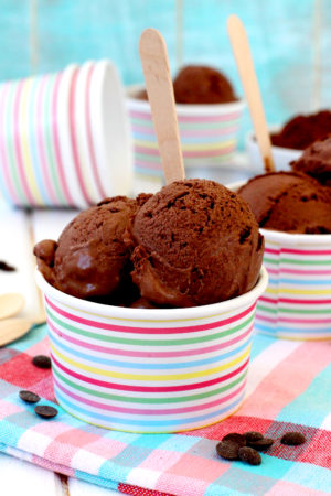 Foto de la receta de helado de chocolate cremoso