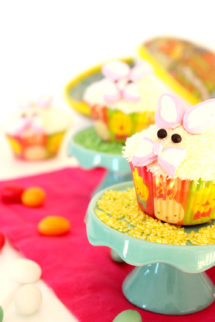 Foto de la receta de cupcakes de Pascua en forma de de conejo de Pascua