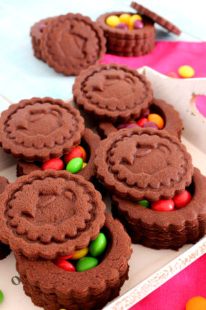 Foto de la receta de galletas de chocolate sorpresa