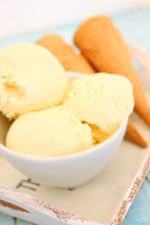 Foto de la receta de helado de vainilla casero
