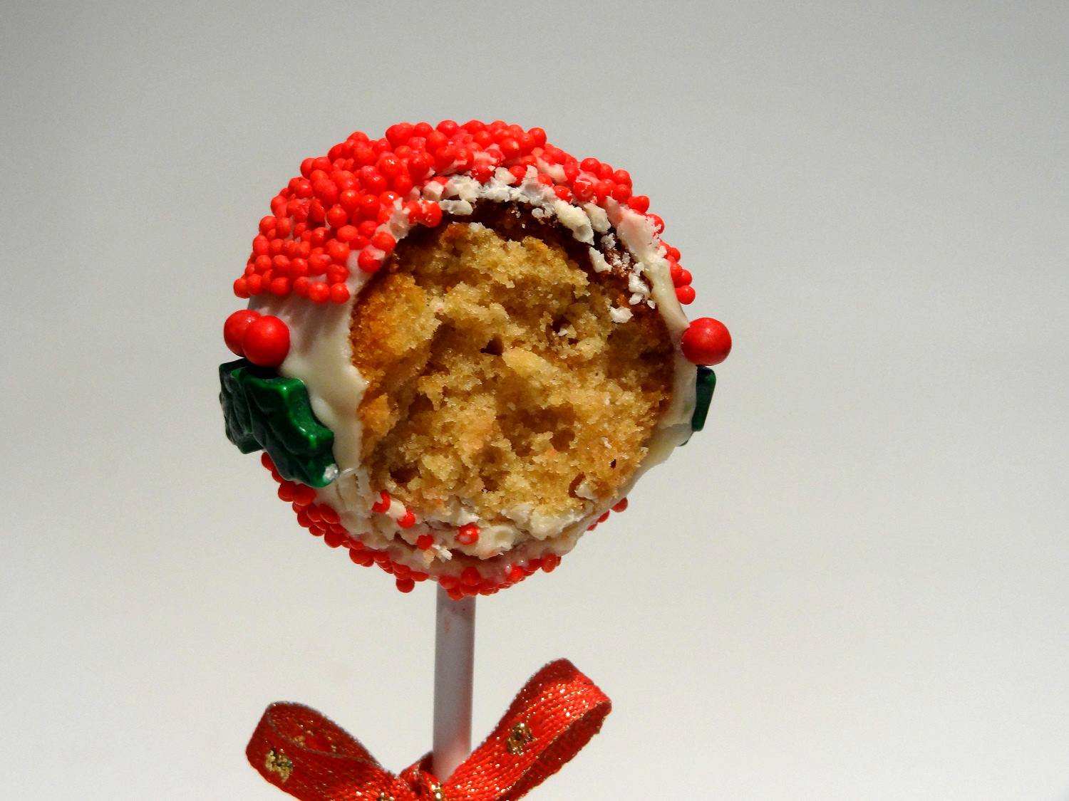 Foto de la receta de cake pops para Navidad de turrón