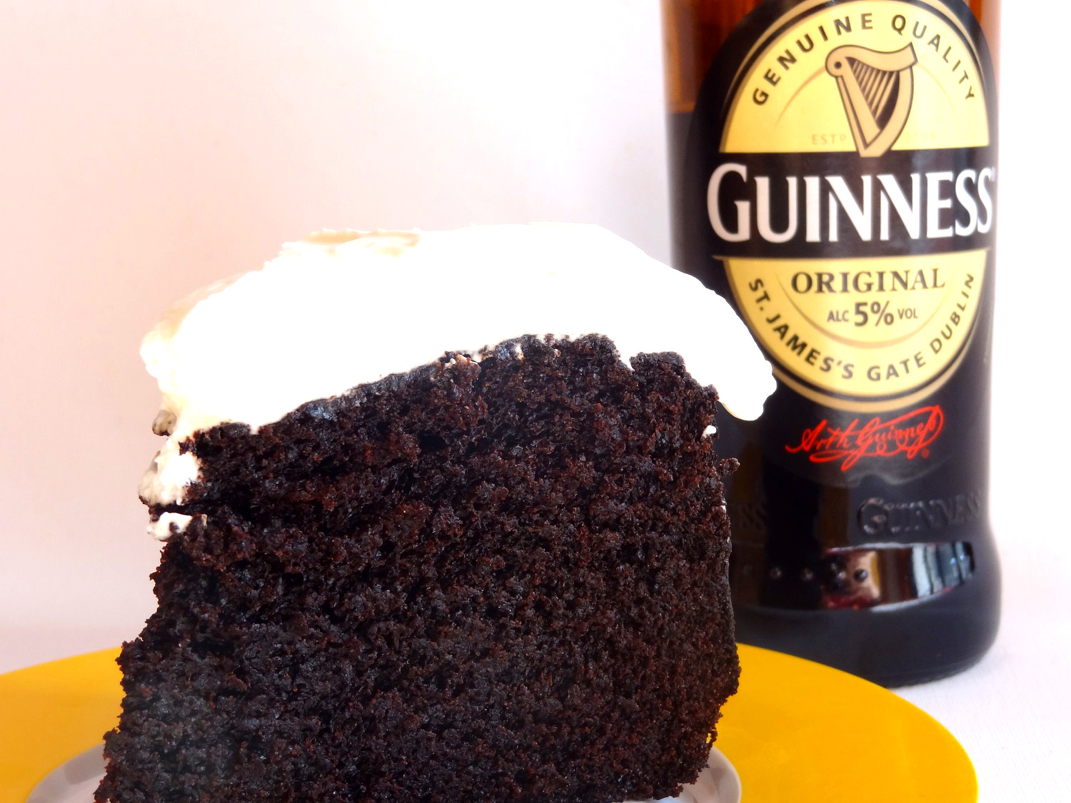 Foto de la receta de tarta de chocolate con Guinnes