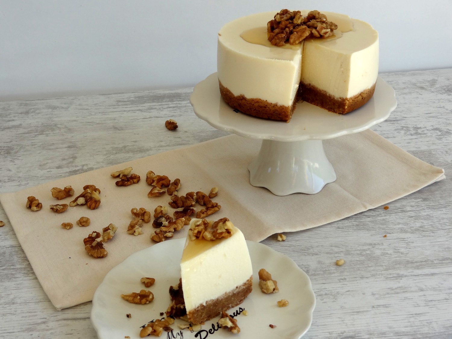 Foto de la receta de cheesecake con un toque de ron
