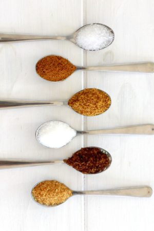 Foto que muestra los diferentes tipos de azúcares que existen