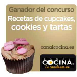 Sello del concurso recetas de cupcakes, cookies y tartas
